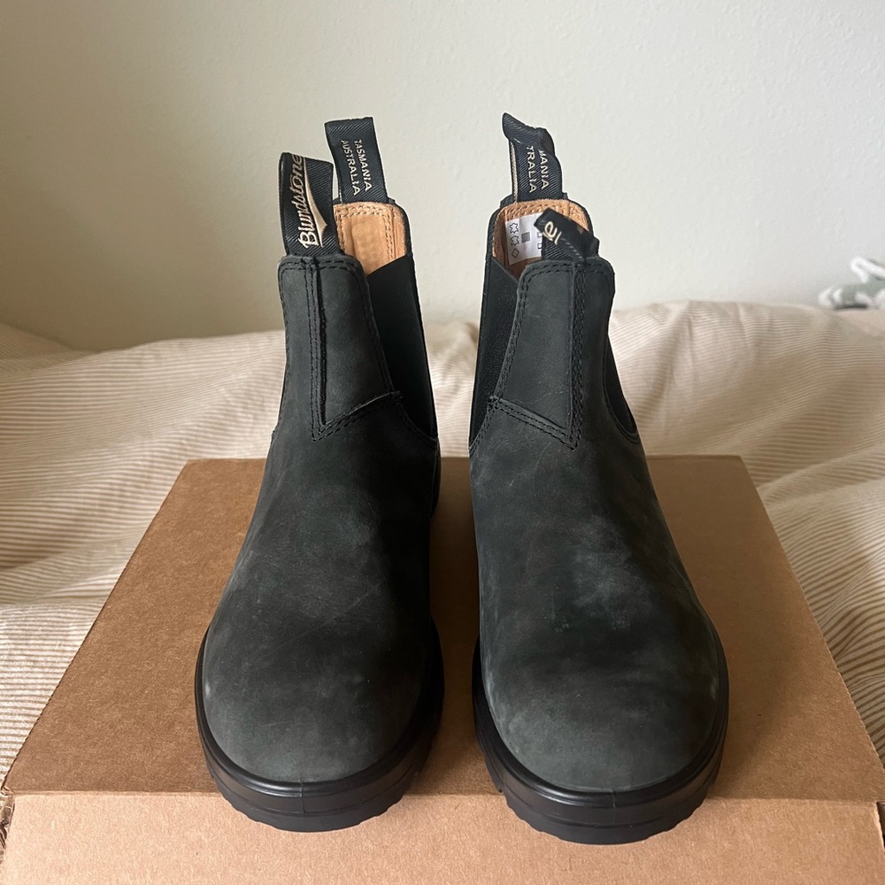 Blundstone Mens Chelsea Boots Dark Green